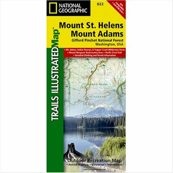 National Geographic Maps Mount St. Helens - Mount Adams - Gifford-Pinchot National Forest Map NA378288